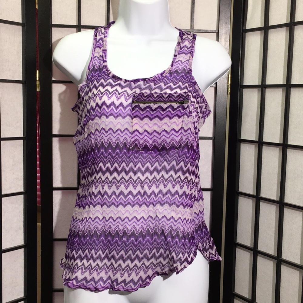 Lapogee Tank Top Semi Sheer Size M